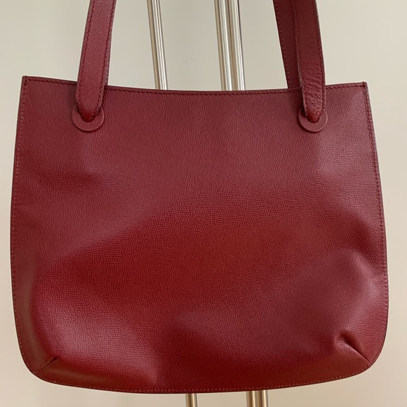 Vintage Chanel Leather Tote Bag EUC VGUC - Picture 4 of 5